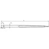 Punta forata per forca caricamento frontale Ã¸ 44mm lunghezza 1400mm