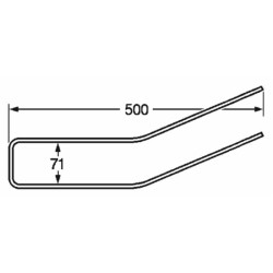 Dente rastrello adattabile Acma e Comap filo 6