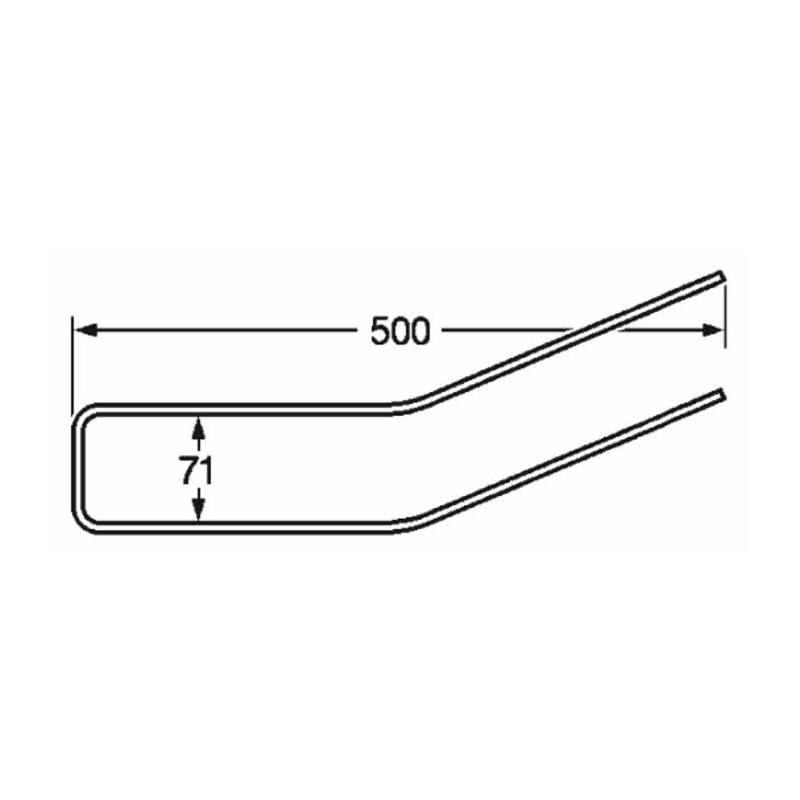 Dente rastrello adattabile Acma e Comap filo 6