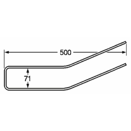Dente rastrello adattabile Acma e Comap filo 6