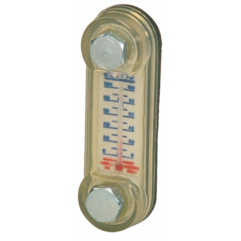 Indicatore di livello in plastica interasse 127mm filetti M12