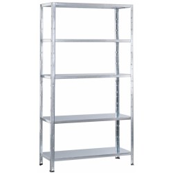 Scaffale metallico a incastro in kit L100xH188xP40