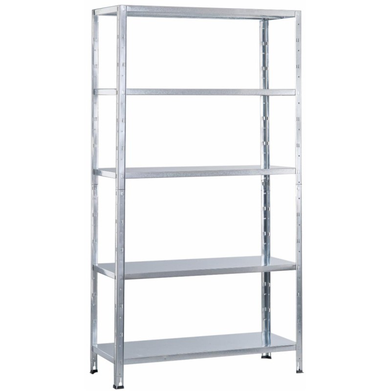 Scaffale metallico a incastro in kit L100xH188xP40