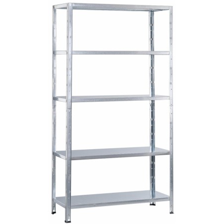 Scaffale metallico a incastro in kit L100xH188xP40