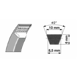 Cinghia trapezoidale Z27 sle 710mm sli 685 mm slp 710mm