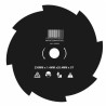 Disco per decespugliatore con 8 denti in acciaio Ã˜ esterno 230mm Ã˜ foro 25,4mm