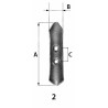 Vomerina reversibile per ancore tiller adattabili alla produzione Nardi 6C 426