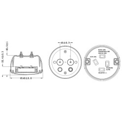 Fanale posteriore dx-sx a LED Ã˜140mm