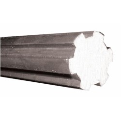 Barra scanalata 1"3/8 lunghezza 3m