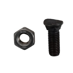 Bullone testa ovale M10x30 con dado