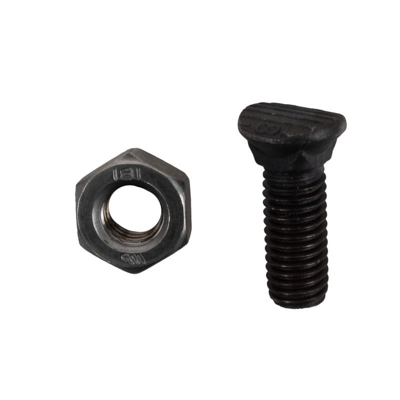 Bullone testa ovale M10x30 con dado