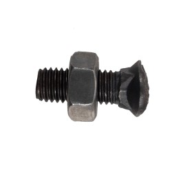 Bullone testa ovale M10x30 con dado