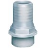Raccordo portagomma dritto Ã˜ 16 filetto maschio G1/2"