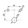 Fanale posteriore alogeno sinistro 160x67mm 4 funzioni luminose