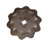 Coltello dentato Ã˜ 95 foro quadrato 11x11mm per trincia