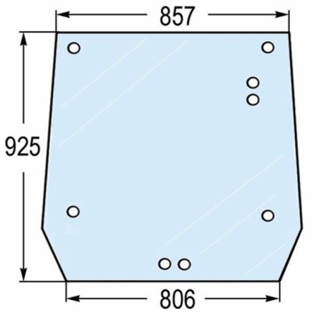 Lunotto posteriore adattabile al riferimento originale CNH 5089562