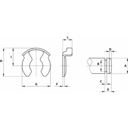 Molla per perno Ã˜ 10mm L= 5,9mm