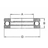 Cuscinetto assiale a sfere tipo mod. 51205