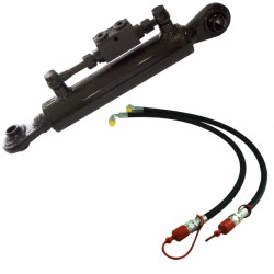 Terzo punto  idraulico cat. I lungo 530-810mm 2 Tubi 3/8â€ 2SN alesaggio 50mm