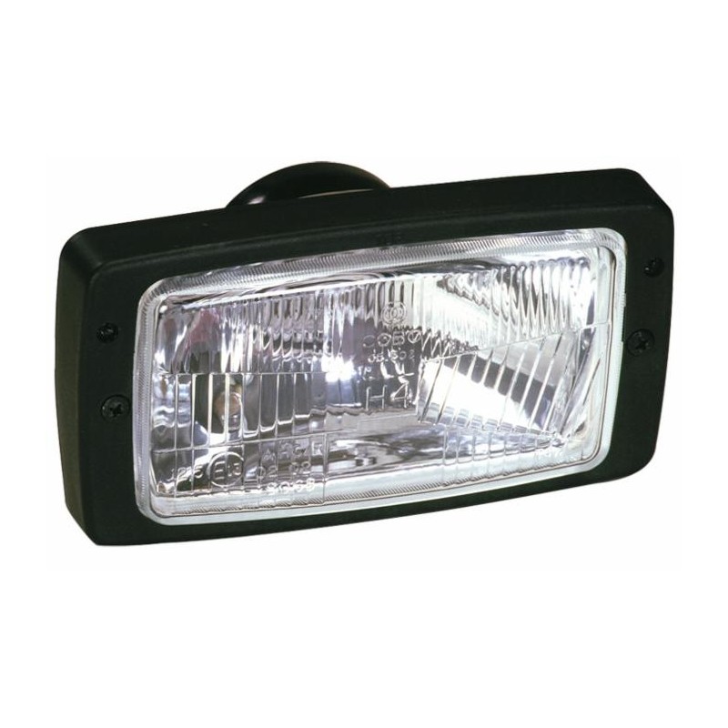Proiettore anteriore 184x102mm con cornice e 3 funzioni luce