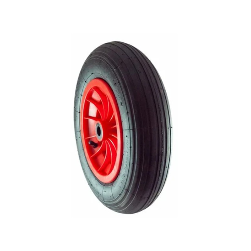 Ruota pneumatica 3,50/8" con mozzo in nylon portata 180 kg