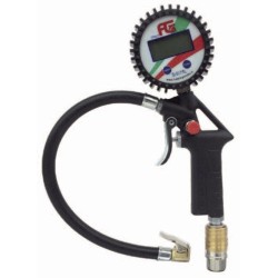 Pistola gonfiaggio con manometro digitale corpo in alluminio massima