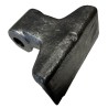 Mazza trincia 137x95mm attacco 52mm e foro 19,5mm