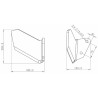 Aletta dx per ancora 60x25 adattabile Deltaflex