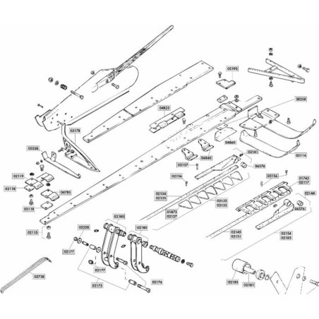 Protezione adattabile a cardani Walterscheid serie 2000-2100 e lunghezza 1000mm