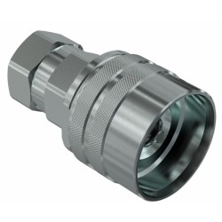 Snodo in acciaio destro filetto M8x1,25 con dado e anello