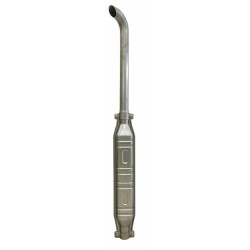 Coltello sinistro piegato 105x48x4,3mm con foro Ã˜ 20,5mm adattabile a Kuhn K6801410