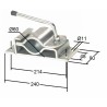 Molla rompitraccia senza vomere 40x10mm
