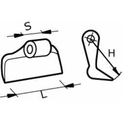 Raccordo portagomma dritto Ã˜ 16 filetto maschio